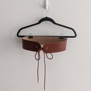 Aritzia Babaton Wide Leather Waist Belt, M/L